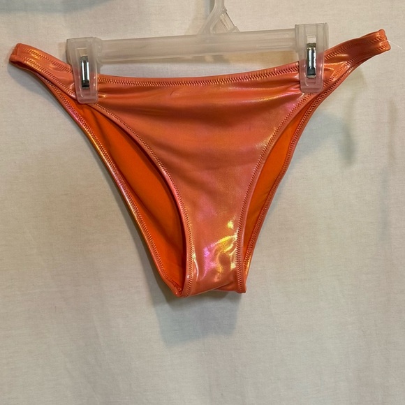 AA-542‎ Aerie NWT Cheeky Orange Summer Swim Bikini Bottoms Size M - Picture 1 of 12